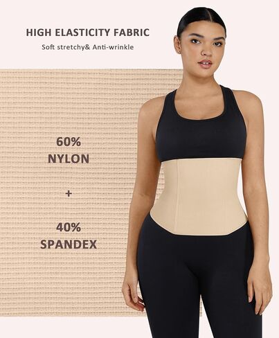 FeelinGirl Waist Trainer for Women Tummy Control Postpartum Underbust Cincher Stomach Compression Workout Belly Wrap in Saudi Arabia