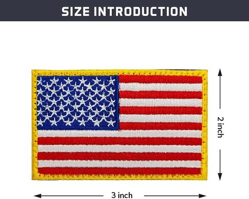 2 PCS US Flag Patch American Patches for Uniform Backpacks Hats Hook and Loop in Saudi Arabia