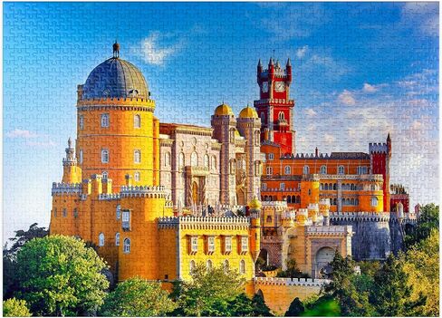 mypuzzle palácio nacional da pena in sintra lisbon portugal - Premium 500 Piece Jigsaw Puzzle للبالغين in Kuwait