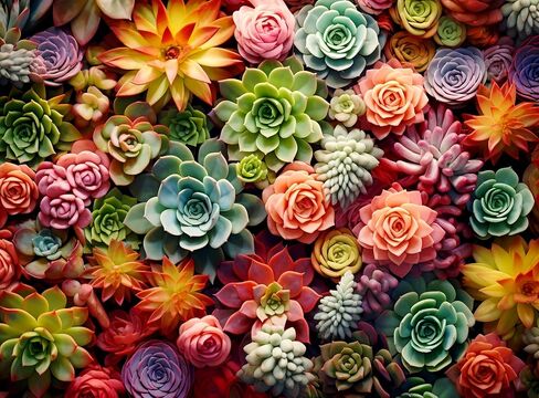 500 Piece Puzzle for Adults - Succulent Plants - Family Jigsaw Puzzle, Gift (Succulent, 500 Pieces) in Saudi Arabia