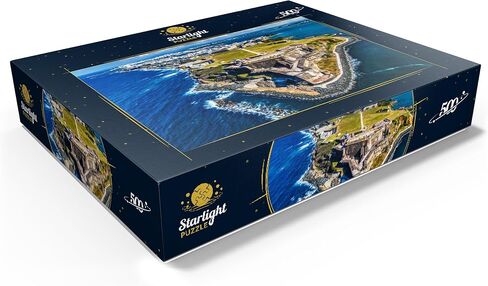 MyPuzzle Aerial Aerial Complet of the Castillo San Felipe del Morro في San Juan القديم ، Puerto Rico - Premium 1000 Piece Jigsaw Puzzle للبالغين in Kuwait