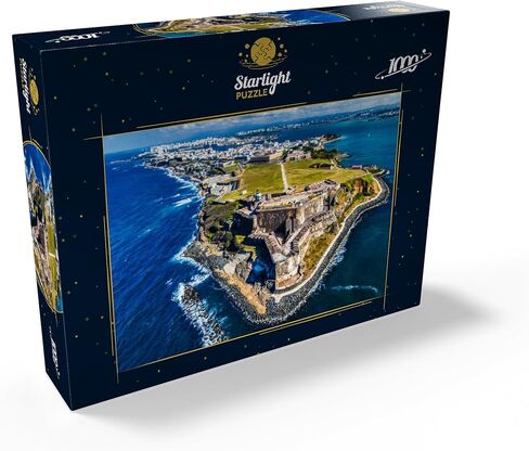 MyPuzzle Aerial Aerial Complet of the Castillo San Felipe del Morro في San Juan القديم ، Puerto Rico - Premium 1000 Piece Jigsaw Puzzle للبالغين in Kuwait