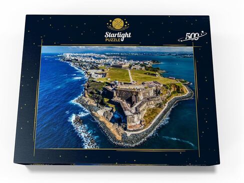 MyPuzzle Aerial Aerial Complet of the Castillo San Felipe del Morro في San Juan القديم ، Puerto Rico - Premium 1000 Piece Jigsaw Puzzle للبالغين in Kuwait