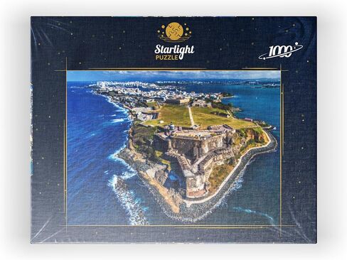 MyPuzzle Aerial Aerial Complet of the Castillo San Felipe del Morro في San Juan القديم ، Puerto Rico - Premium 1000 Piece Jigsaw Puzzle للبالغين in Kuwait