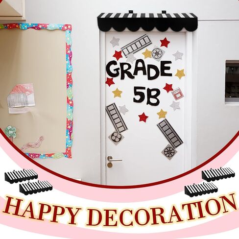 Tallew 4 Pcs 3D Circus Awning Wall Decoration Carnival Awning for Carnival Theme Party Classroom Decorations (Red and White) in Saudi Arabia