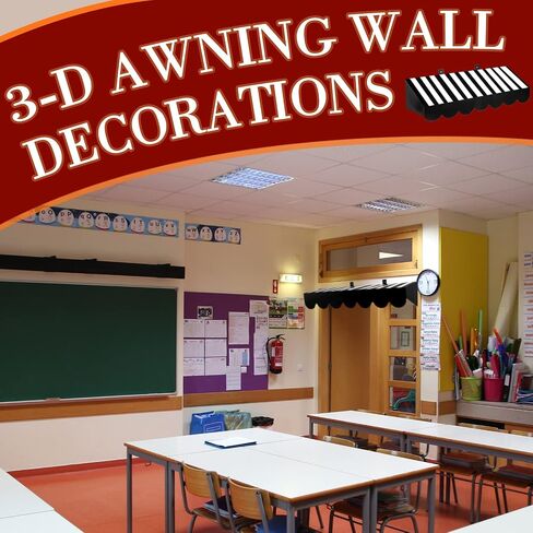Tallew 4 Pcs 3D Circus Awning Wall Decoration Carnival Awning for Carnival Theme Party Classroom Decorations (Red and White) in Saudi Arabia
