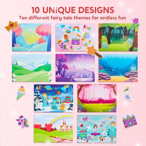 Klever Kits Foil Art Kit للأطفال - لوازم الفنون والحرف ، تلوين خالٍ من الفوضى ، ملصقات رغوة إحباط ، ألعاب السفر الإبداعية ، هدايا أعياد الميلاد للبنين والبنات الأعمار 4 وما فوق in Kuwait