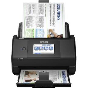 Epson Workforce ES-580W Wireless Color Duplex Desktop Document Scanner for PC and Mac with 100-sheet Auto Document Feeder (ADF) and Intuitive 4.3" Touchscreen. Full 1-Year Limited Warranty (Renewed)