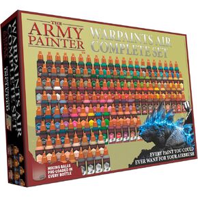 The Army Painter Warpaints Air Complete Set - 126 Non-Toxic Water Based Airbrush Paint Set – Miniature Paint for Tabletop Roleplaying, Boardgames, and Wargames Miniature Model Painting