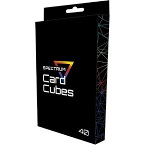 BCW Spectrum Card Cubes | Holds 15 Sleeved Cards | Crystal Clear Acrylic Storage