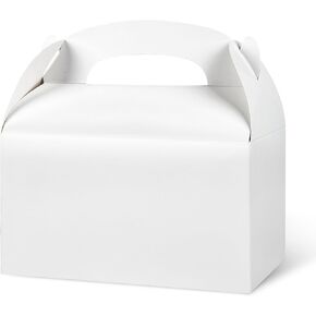 DjinnGlory 36 Pack Small Blue Party Favor Treat Boxes Gable Boxes, Paper Gift Boxes for Baby Shower, Birthday, Wedding Party 6.18 x 3.58 x 3.38 Inches (Baby Blue)