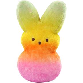 Animal Adventure | Shaggy Bunny Peeps | 15" Collectible Plush | Rainbow