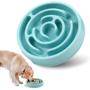 Joyfia Slow Feeder Dog Bowl, Anti-Choking Puzzle Feeding Bowl for Dry, Wet and Raw Food, Slow Down Eating, Prevents Overeating, Puppy Training, Maze Dog Dishes for Small Medium Breeds Cats Pets (Pink)