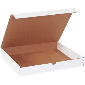 Aviditi White Literature Small Business Mailers, 15" L x 12"" W x 2" H, for Shipping and Packaging, Bundle of 50