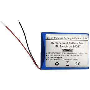 900mAh 3.7V Replacement Battery for JB L Synchros E50BT, P433638, Bluetooth Headset