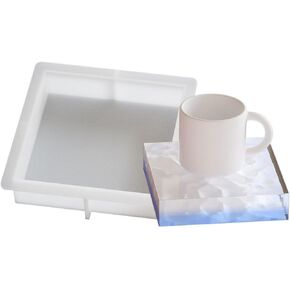 Square Coaster Resin Molds Silicone,Small Coaster Silicone Molds for Resin Casting,Epoxy Resin Molds for DIY Resin Coasters Cup Mats,Home Decor (Square)