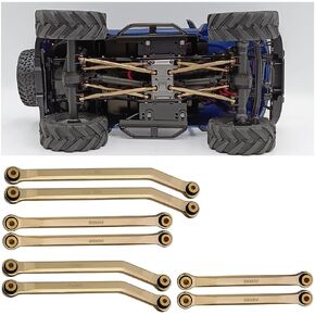 RCLIONS Higher Extra Clearance RC Links Linkage Set for 1/24th Axial SCX24 Bronco C10 JLU CRC RC Crawler Car Upgrades Parts (Black)