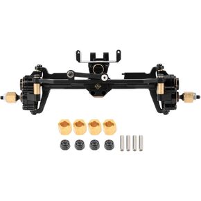SCX24 Extended Portal Axles +10MM/Side, Front Rear High Clearance Axles for SCX24 Upgrades 1/24 RC Crawler, Extended Axial SCX 24 Axles Housing, More Tough, Durable and Steering Smooth