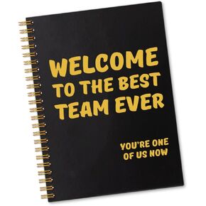 Welcome to The Best Team Ever 160 Blank Pages Spiral Notebook, New Hire Gifts for Colleague, New Job Gifts for Employee, Teamwork Gifts (PNB039-Best Team)