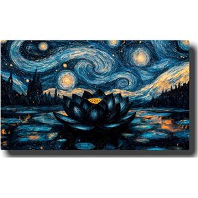 (Starry Starry Black Lotus) 14x24 TCG/MTG Playmat by Ai Armor