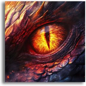 LOMSIOY DIY 5D Diamond Art Kits for Adults, Eyes Diamond Painting Kits for Beginner, Dinosaur Gaze Diamond Art with Round Full Drill Rhinestone Crafts Gem Arts for Home Wall Decor 12x12 inch