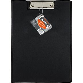C-Line Clipboard Folder, Letter Size, Holds up to 75 Sheets, 1 Clipboard, Black (30601)