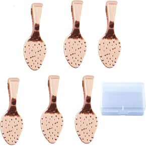 1 Box 15x5mm Spoon Oval Glue On Bails for Pendant Earrings Necklace Jewelry Making Glass Cabochon Tiles Pendant (Antique Bronze)