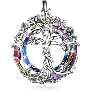 ZHENYIN 2pcs Tree of Life Charms for Mother's Day Gifts Crystal Tree of Life Pendant Tree of Life Jewelry for Mother and Women Gifts Necklace Bracelet DIY Jewelry Making