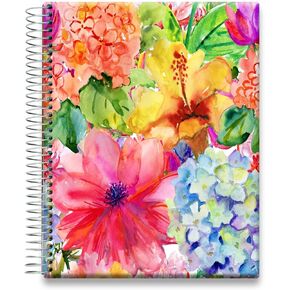Tools4Wisdom Planner 2025-2026 - April 2025-2026 Calendar - 8.5x11 Inch Hardcover - Monthly Weekly Daily Planner - A5J6 - Hibiscus