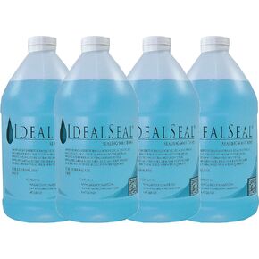 IDEALSEAL Compatible Replacement Sealing Solution for PB 608-0 E-Z Seal Sealing Solution - Compatible Postage Meter and Tape Shooter Sealing Solution Pack of 4 1/2 Gallon Containers + Free Pump