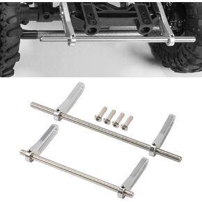 Aluminum CNC Modular Bumper Set for 1/10 RC Crawler Chassis LCG Rigs Comp Builds TRX4 SCX10 Gspeed Power Wagon Cliffhanger Body (Silver)