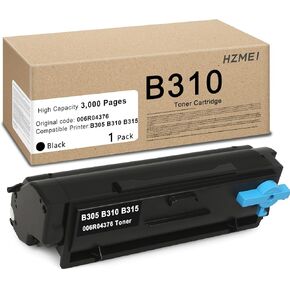 B310 Black Toner Cartridge Standard Capactiy 006R04376 Toner with New Chip Replacement for Xerox B305 B310 B315 Printer(1-Pack,3000 Pages)