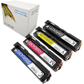 C230/C235 Toner Cartridges with New Chip (4-Pack, 1BK/1C/1M/1Y) Replacement High Capacity 2500 Pages for Xerox C230 C235 Printer 006R04391 006R04392 006R04393 006R04394