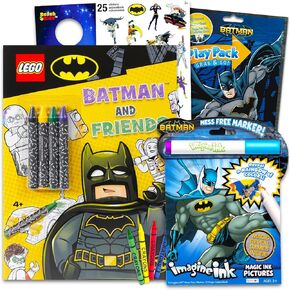 Batman Coloring and Activity Book Set - Bundle with Lego Batman Coloring Book, Batman Imagine Ink Mess-Free Coloring, Batman Play Pack, More | Batman Coloring Book for Kids, Boys