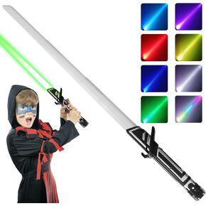 7-Color LED Light Swords with Sound,Light Up Saber for Kids for Halloween Dress Up Parties,Xmas Present,Galaxy Battle Toy for Kids