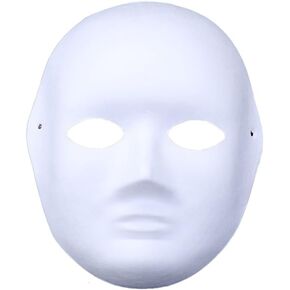 Himine 9 PCS DIY White Paper Mask Blank Hand Painted Mask (Female)