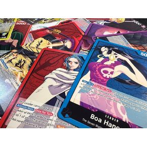 One Piece Trading Card Game Lot - 5 Mint Leader Cards, No Duplicates, Collector's Set