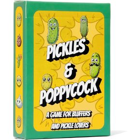 Pickles & Poppycock - لعبة لألواح الخداع وعشاق المخلل - احتفظ بوجه مستقيم وقم بخداع في طريقك إلى النصر - ألعاب الورق للبالغين والأطفال - ألعاب العائلة - هدايا المخلل