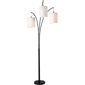 Kenroy Home 32849BL Leah Arc Floor Lamp, 60W, Black