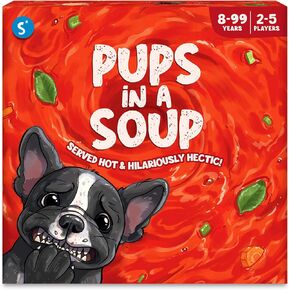 Skillmatics Card Game - Pups in a Soup, Hilarious, Fast-paced, Family Party Game, Perfect for Game Nights, Gifts for Girls, Boys, Teens, Adults Ages 8, 9, 10 & Up
