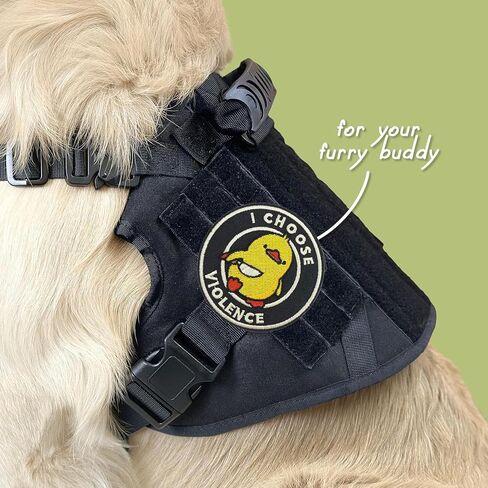 3 PCS Funny Morale Patches, Embroidered Hook and Loop Patches Cute Animal Meme Patches Tactical Morale Patches for Backpacks, Dog Harnesses, Army Vests, Gym Bags, Hats, Helmets (I Choose Violence) in Saudi Arabia