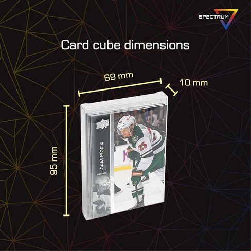 BCW Spectrum Card Cubes | Holds 15 Sleeved Cards | Crystal Clear Acrylic Storage in Saudi Arabia