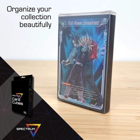 BCW Spectrum Card Cubes | Holds 15 Sleeved Cards | Crystal Clear Acrylic Storage in Saudi Arabia