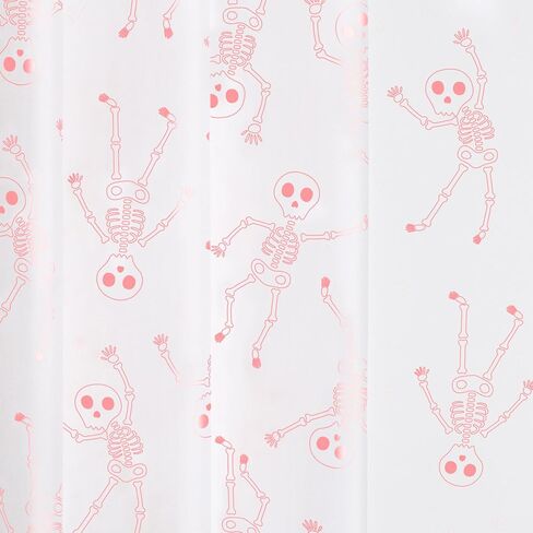 MR FIVE Skeleton Tissue Paper, 60 Sheets, 20" x 14", White with Metallic Pink, Halloween Party Pack in Saudi Arabia