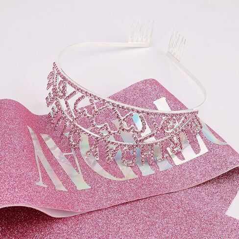 Birthday Queen Crown and Birthday Queen Sash Kit, Aprince Birthday Crowns for Women Girls Birthday Decorations for Women Tiara for Girl Gold Crown and Birthday Sash Happy Birthday Party Decorations in Saudi Arabia