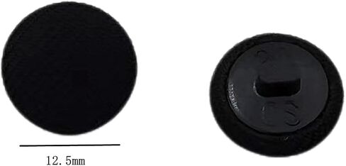 50pcs Satin Cloth Buttons with Metal Shank for Bridal Wedding Dress Blouse Round Buttons - Burgundy, 1/2 Inch (12.5mm) in Kuwait