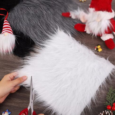 2 Pcs 10 x 10 Inch Faux Fur Fabric Squares Soft Fluffy Fabric for Sewing Plush Fabric Squares Shaggy Fur Cuts Patches Costume Decoration Fabric Black in Kuwait