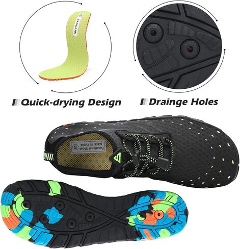 أحذية مائية للرجال والنساء من Mishansha سريعة الجفاف حافي القدمين أحذية مائية للسباحة والغوص وركوب الأمواج والرياضات المائية لحمام السباحة والشاطئ والمشي واليوجا in Kuwait