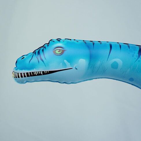 3 pack Inflatable Dinosaur Jurassic Birthday Party Supplies Giant Blow up Dinosaur Birthday Decorations Jumbo Balloons for Kids (Plesiosaur Tyrannosaurus Therizinosaurus) in Kuwait