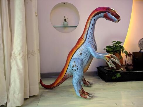 3 pack Inflatable Dinosaur Jurassic Birthday Party Supplies Giant Blow up Dinosaur Birthday Decorations Jumbo Balloons for Kids (Plesiosaur Tyrannosaurus Therizinosaurus) in Kuwait